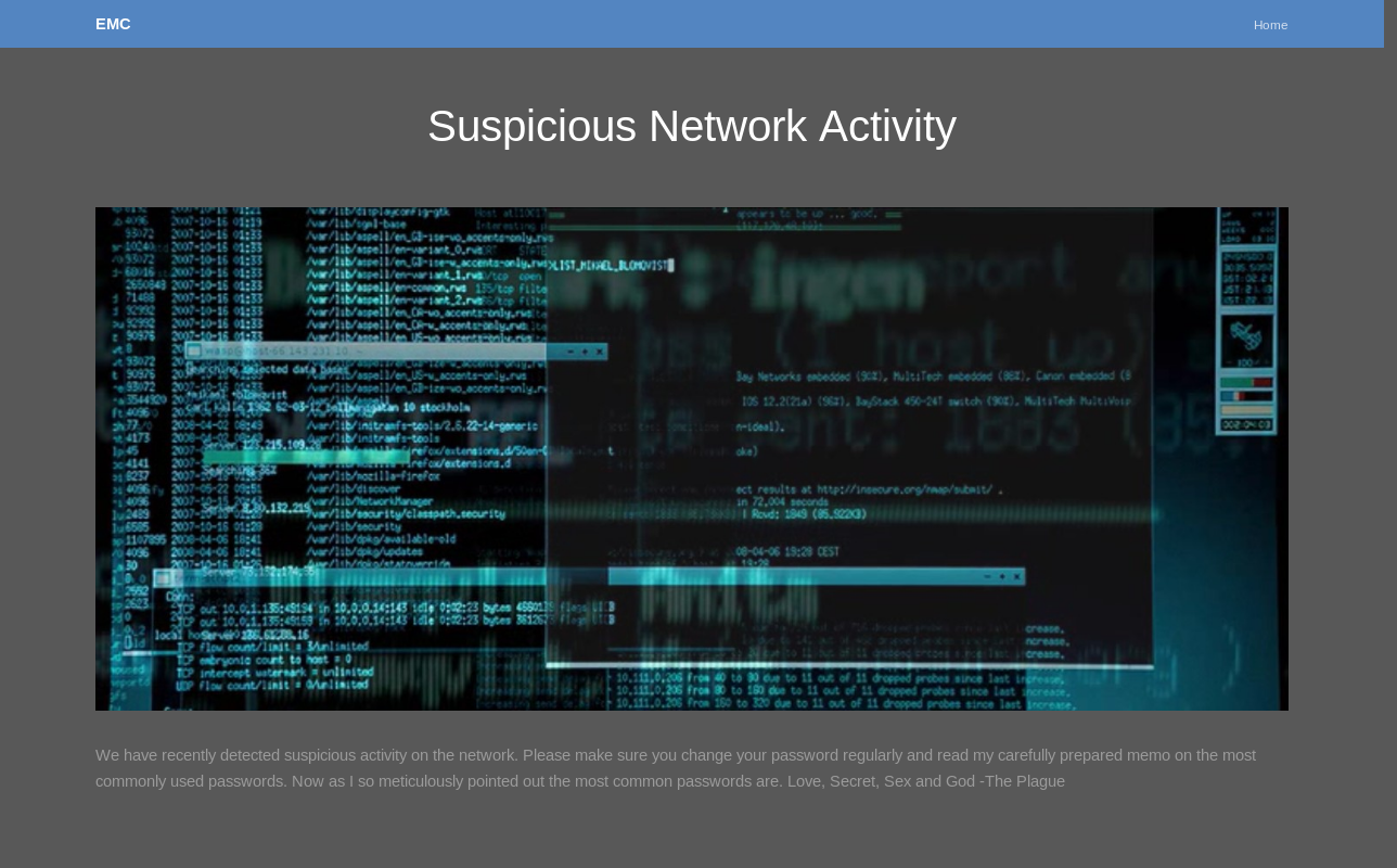 Suspicious Network activity